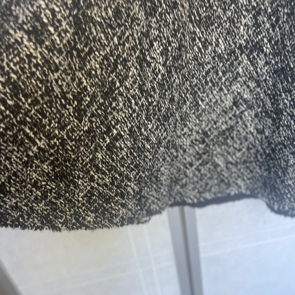 Mango Black/White Tweed Midi -Line Skirt sz XL - Picture 3 of 6